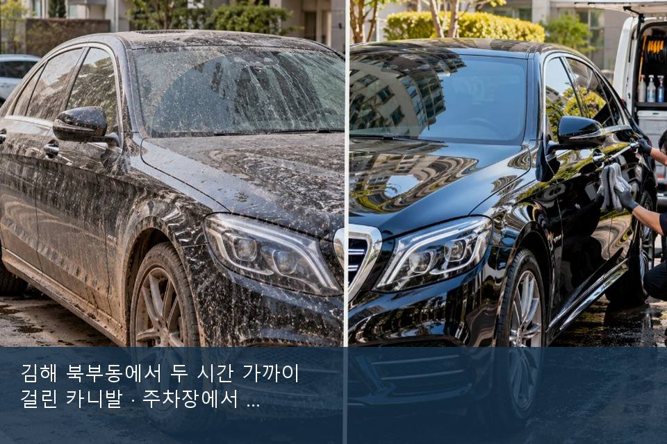 김해 북부동에서 두 시간 가까이 걸린 카니발 · 주차장에서 부른 날