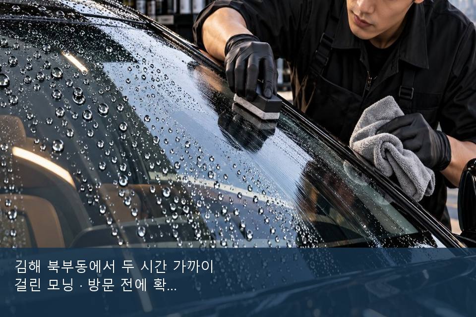 김해 북부동에서 두 시간 가까이 걸린 모닝 · 방문 전에 확인한 것